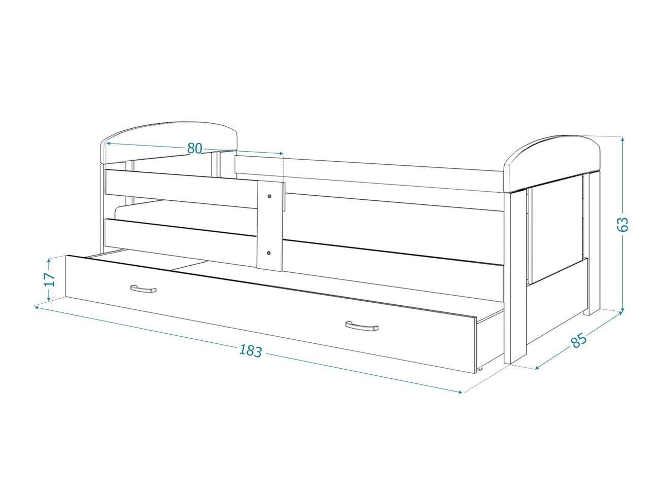 Ágy Tentive 100 (Fehér)
