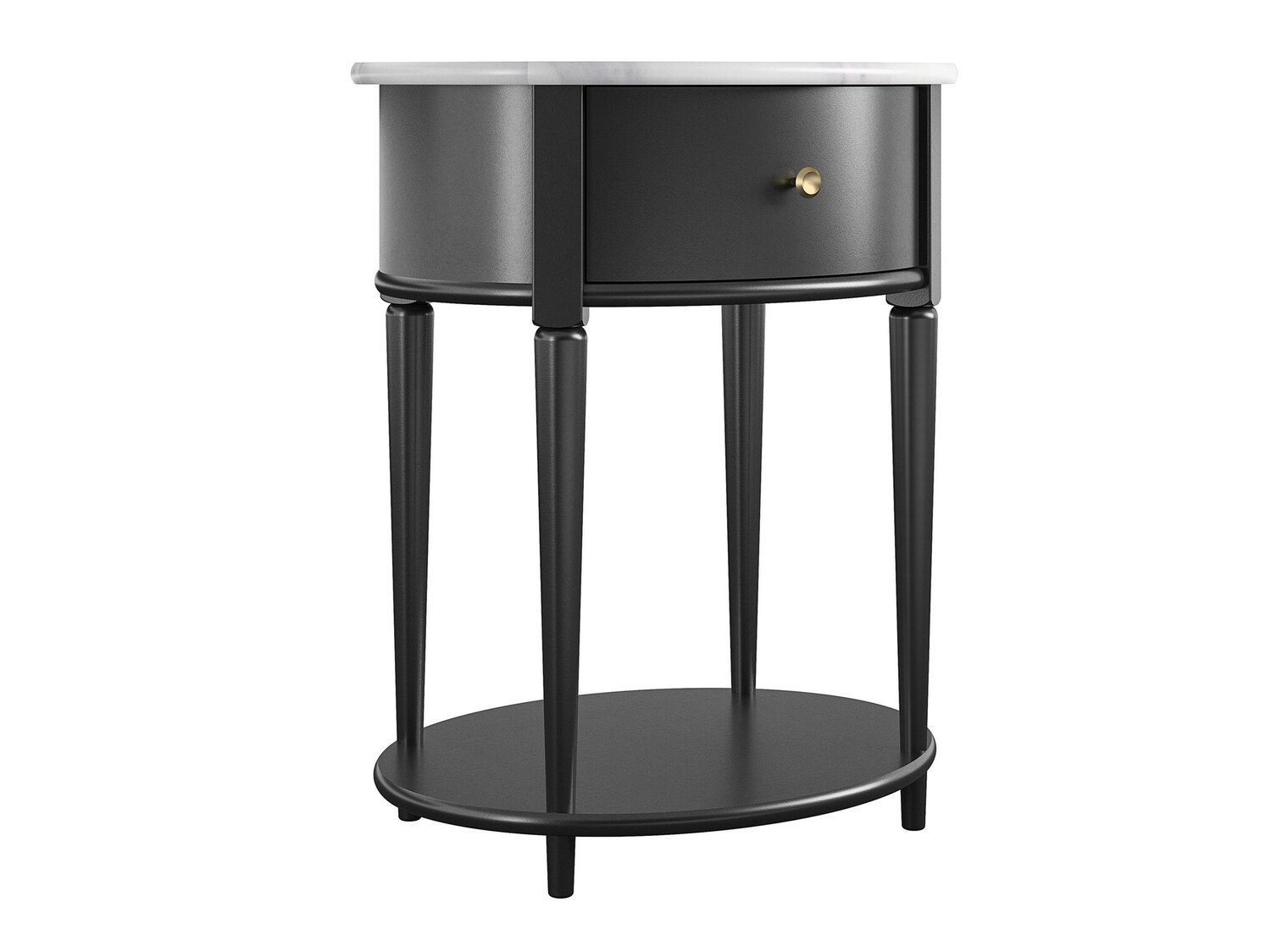 Kisasztal Tulsa 233 (Fekete + Fehér márvány)