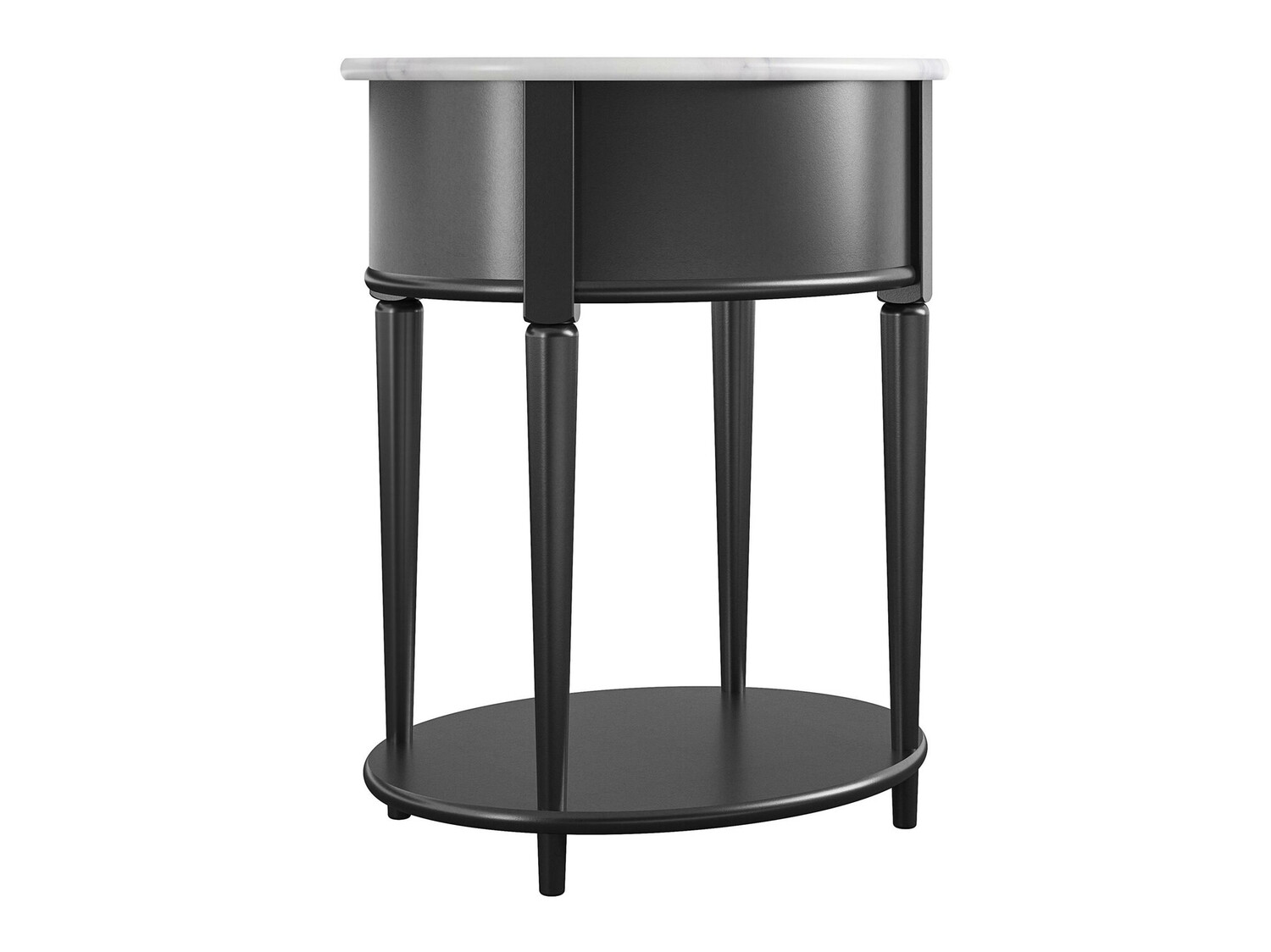 Kisasztal Tulsa 233 (Fekete + Fehér márvány)