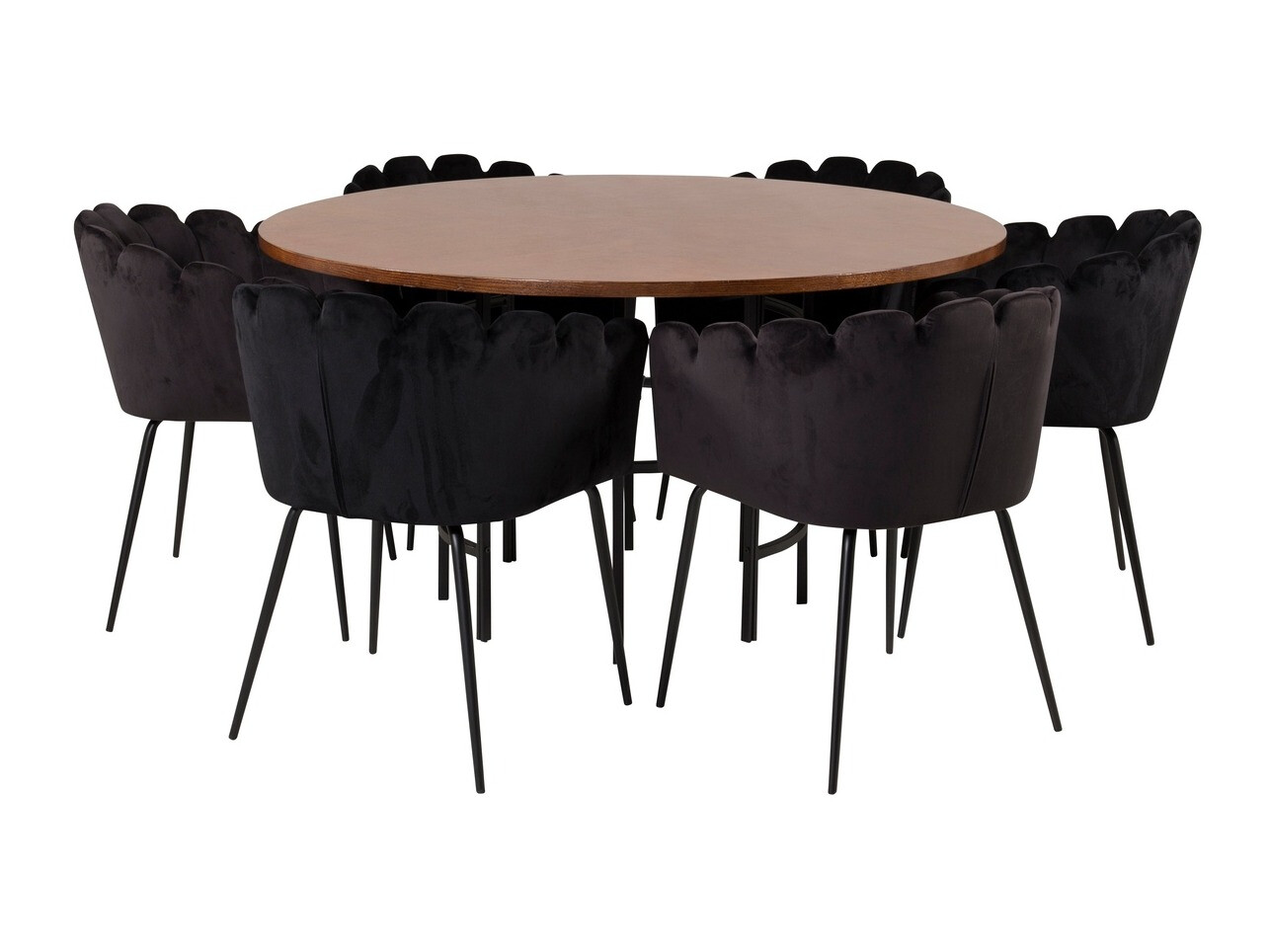 Étkezőgarnitúra Dallas 311 (Fekete)