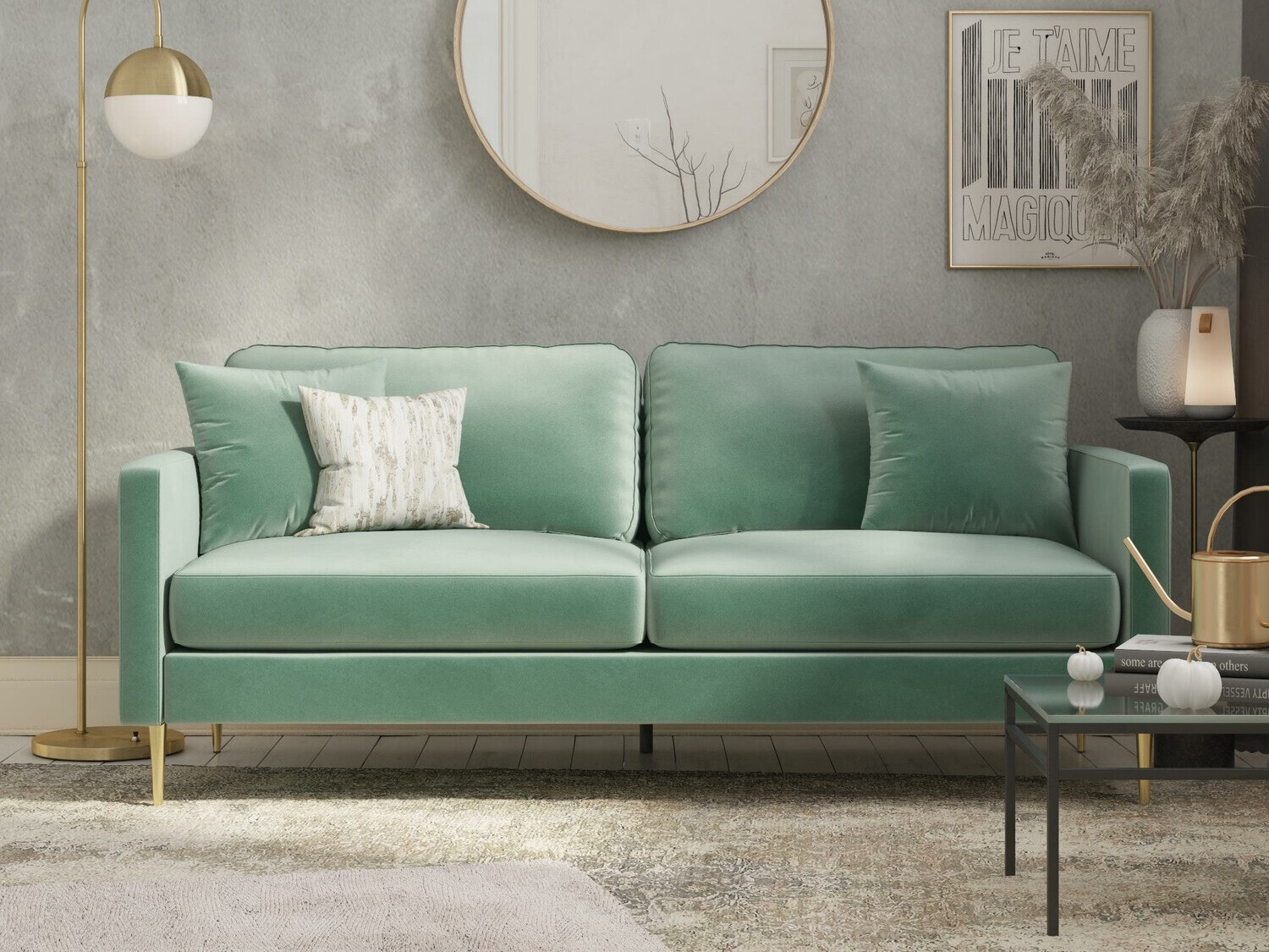 Kanapé CosmoLiving by Cosmopolitan 133 (Zöld)