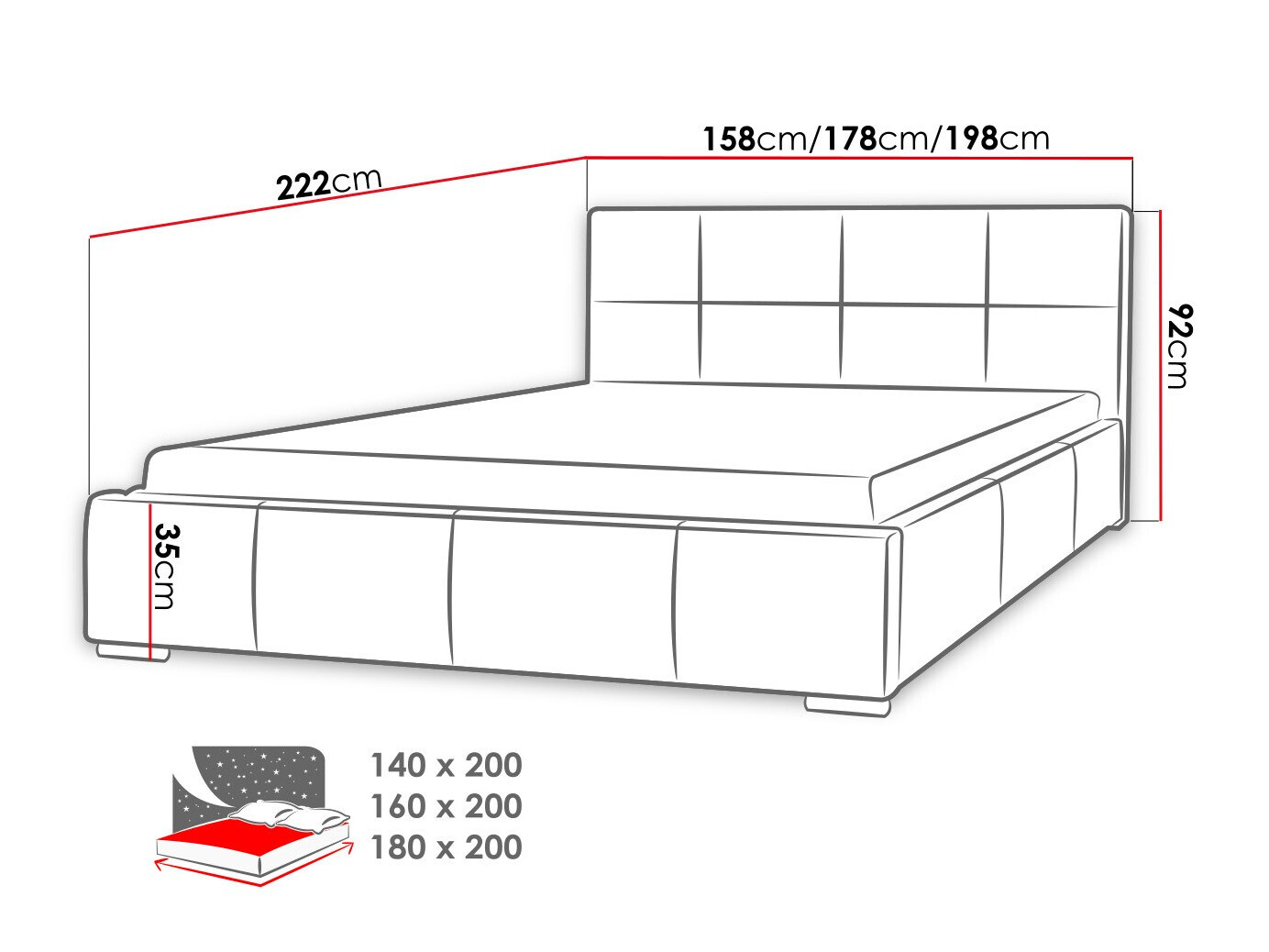Ágy Baltimore 122 (Ikar 05)