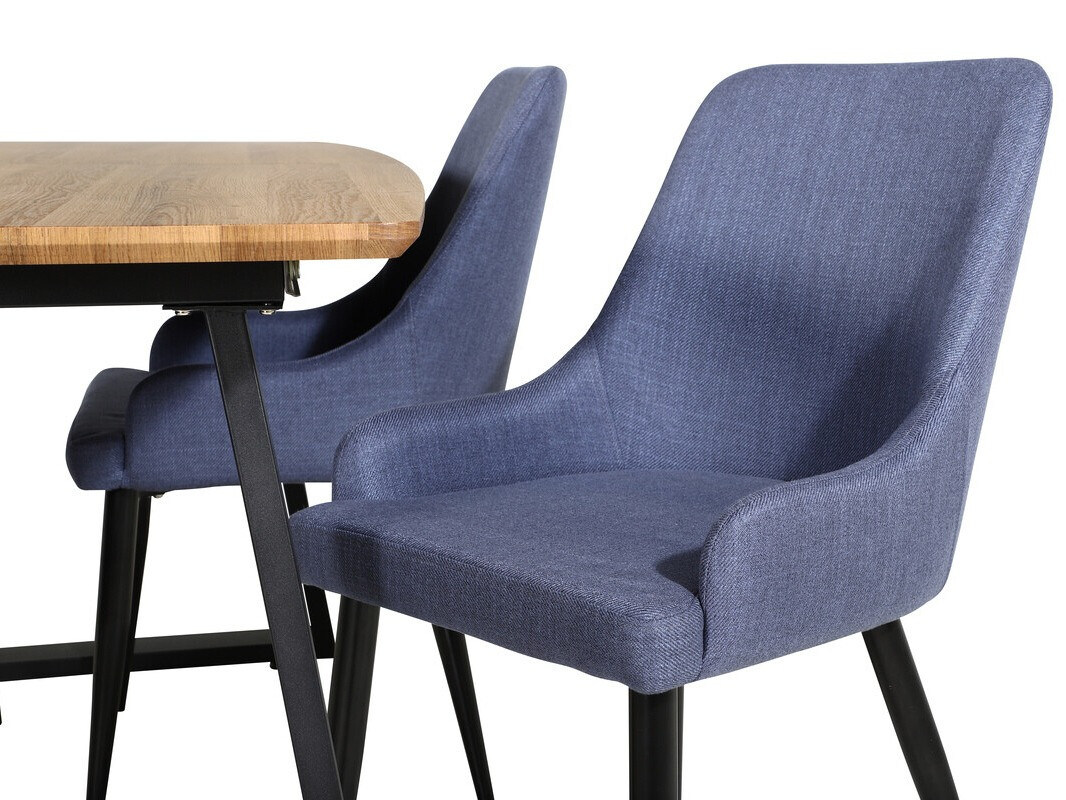 Étkezőgarnitúra Dallas 334 (Kék + Fekete)