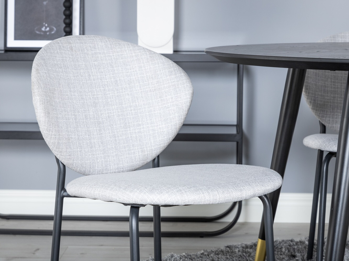 Étkezőgarnitúra Dallas 1186 (Szürke + Fekete)