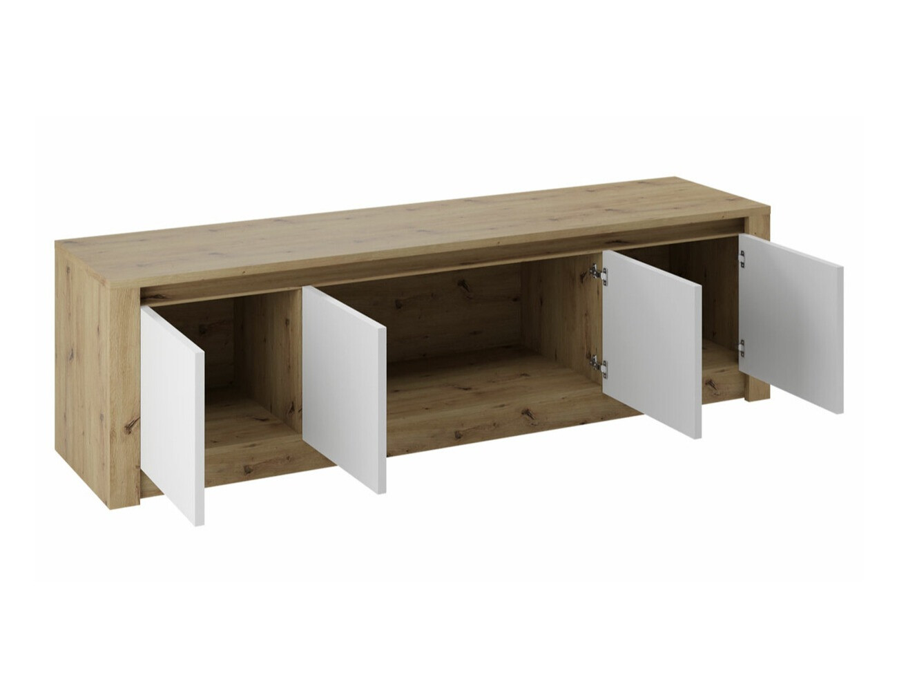 Szekrény Deldale 104 (Artisan tölgy + Szürke)