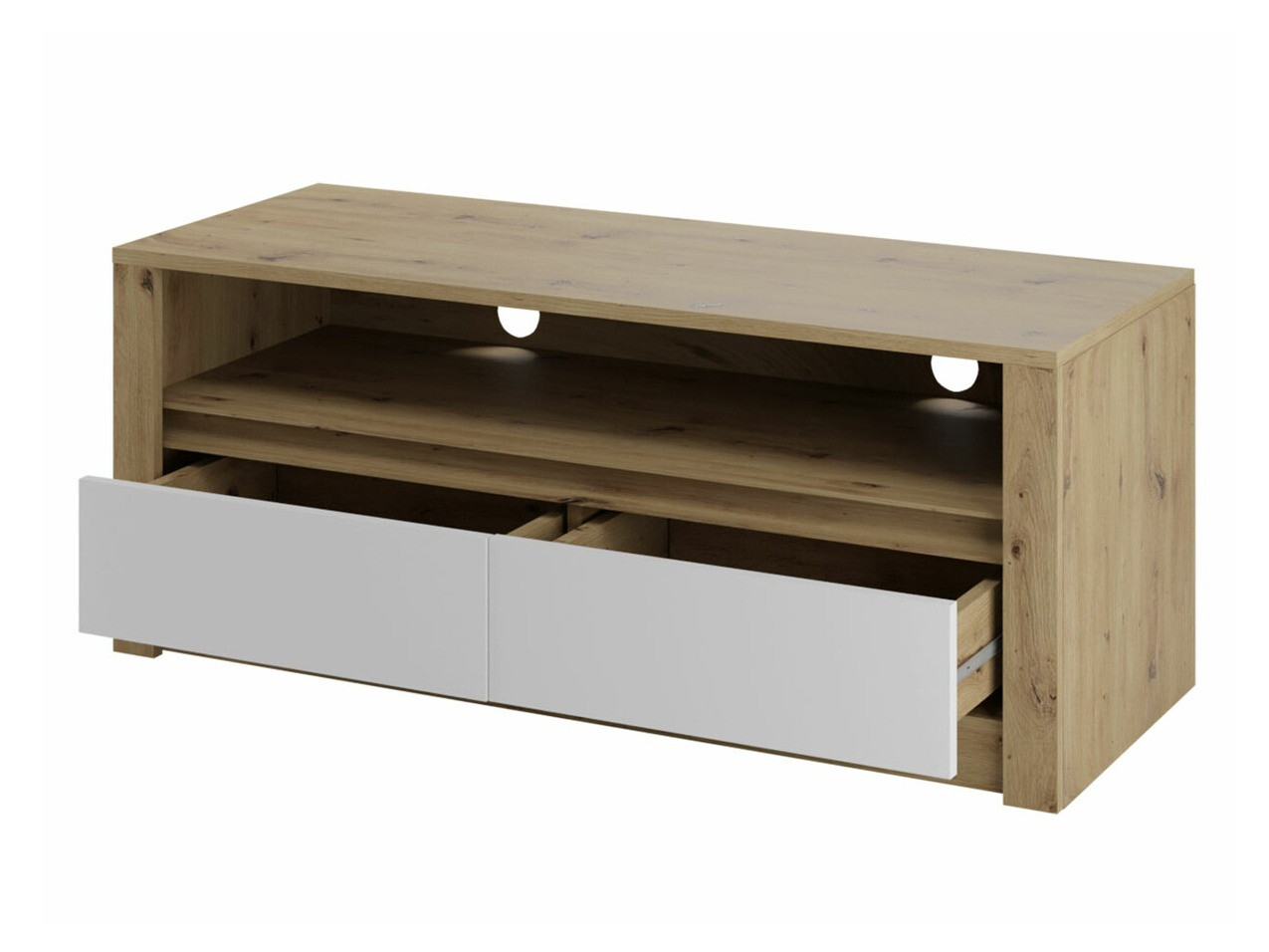 Nappali szett Deldale 115 (Artisan tölgy + Fehér)