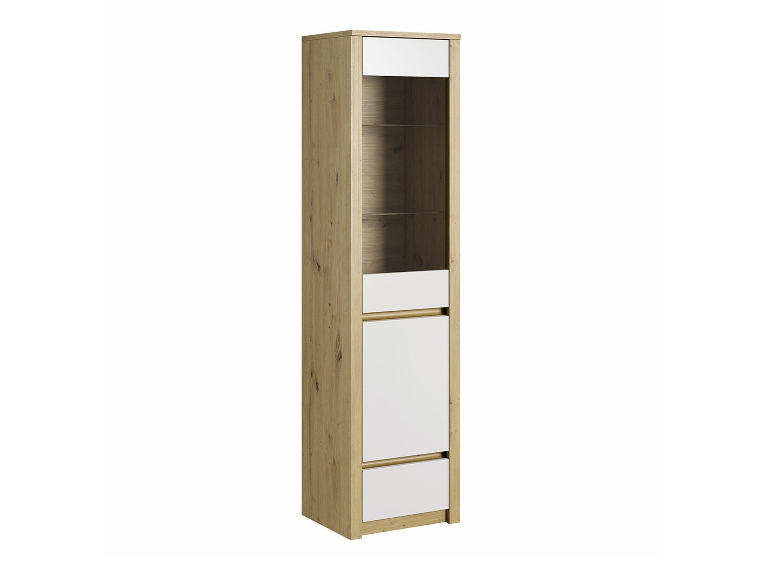 Könyvespolc Deldale 112 (Artisan tölgy + Fehér)