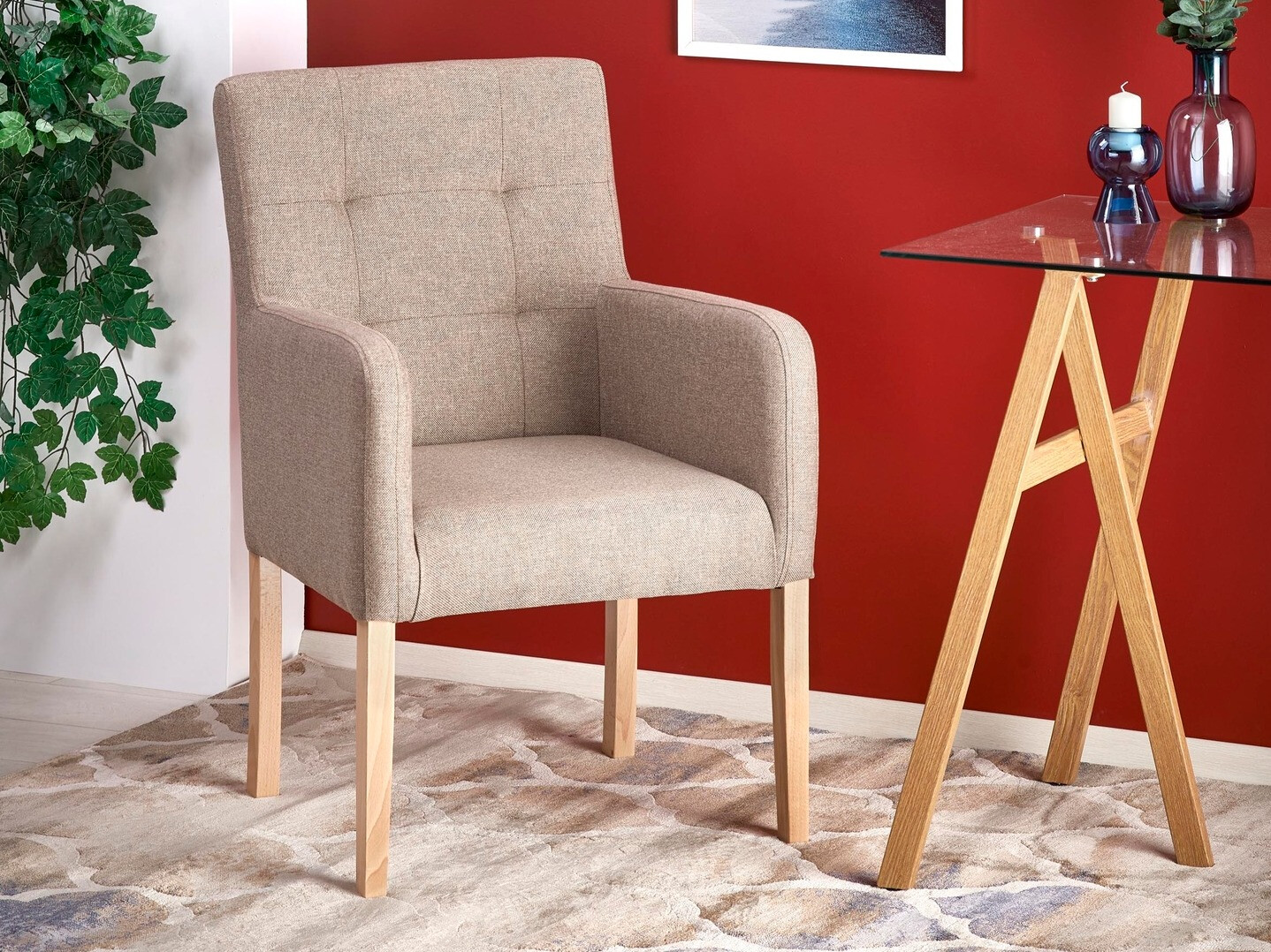 Fotel Houston 1056 (Mézes tölgy + Bézs)