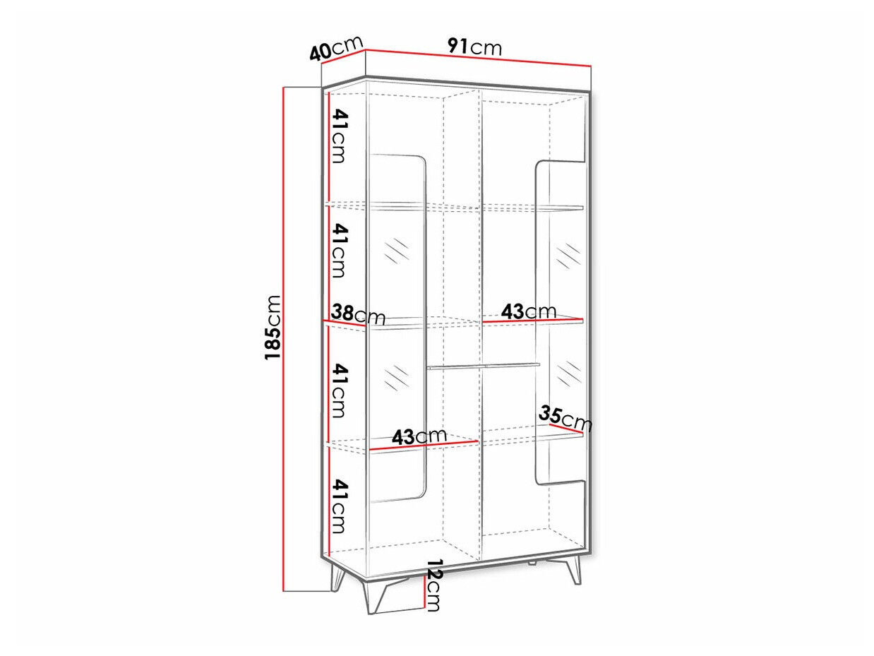 Könyvespolc Avimora 106 (Dió)