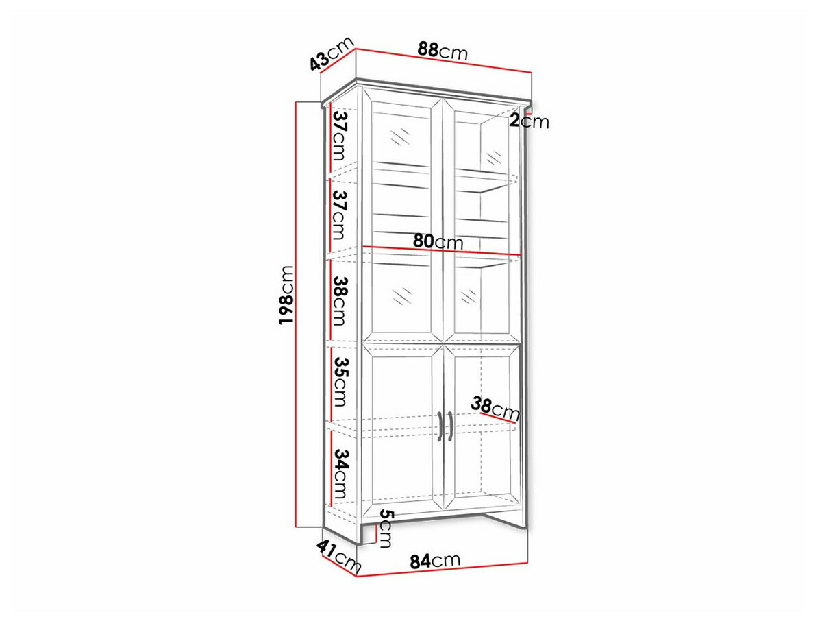 Könyvespolc Elblevo 105