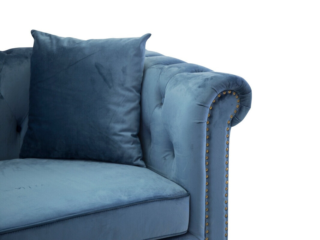 Chesterfield kanapé Dallas 255 (Kék)