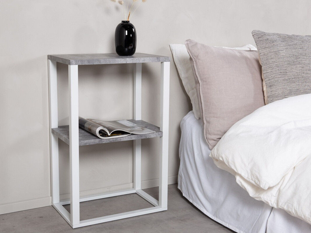 Kisasztal Dallas 3219 (Fehér + Beton)