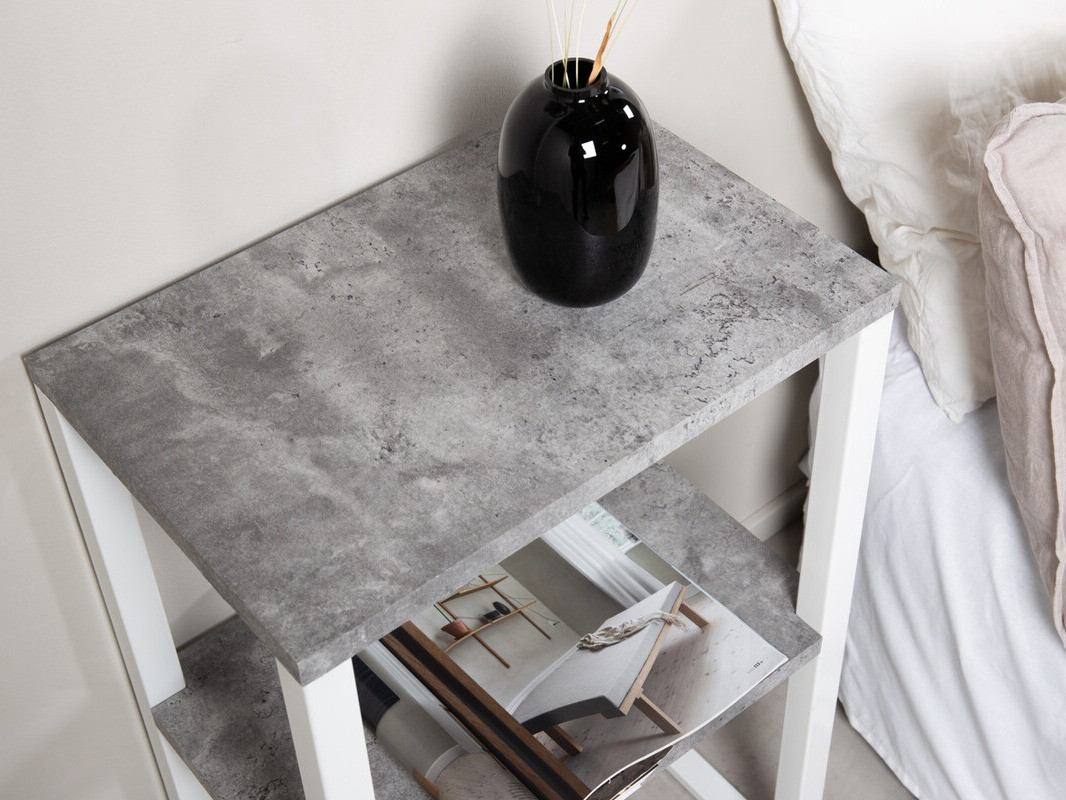 Kisasztal Dallas 3219 (Fehér + Beton)