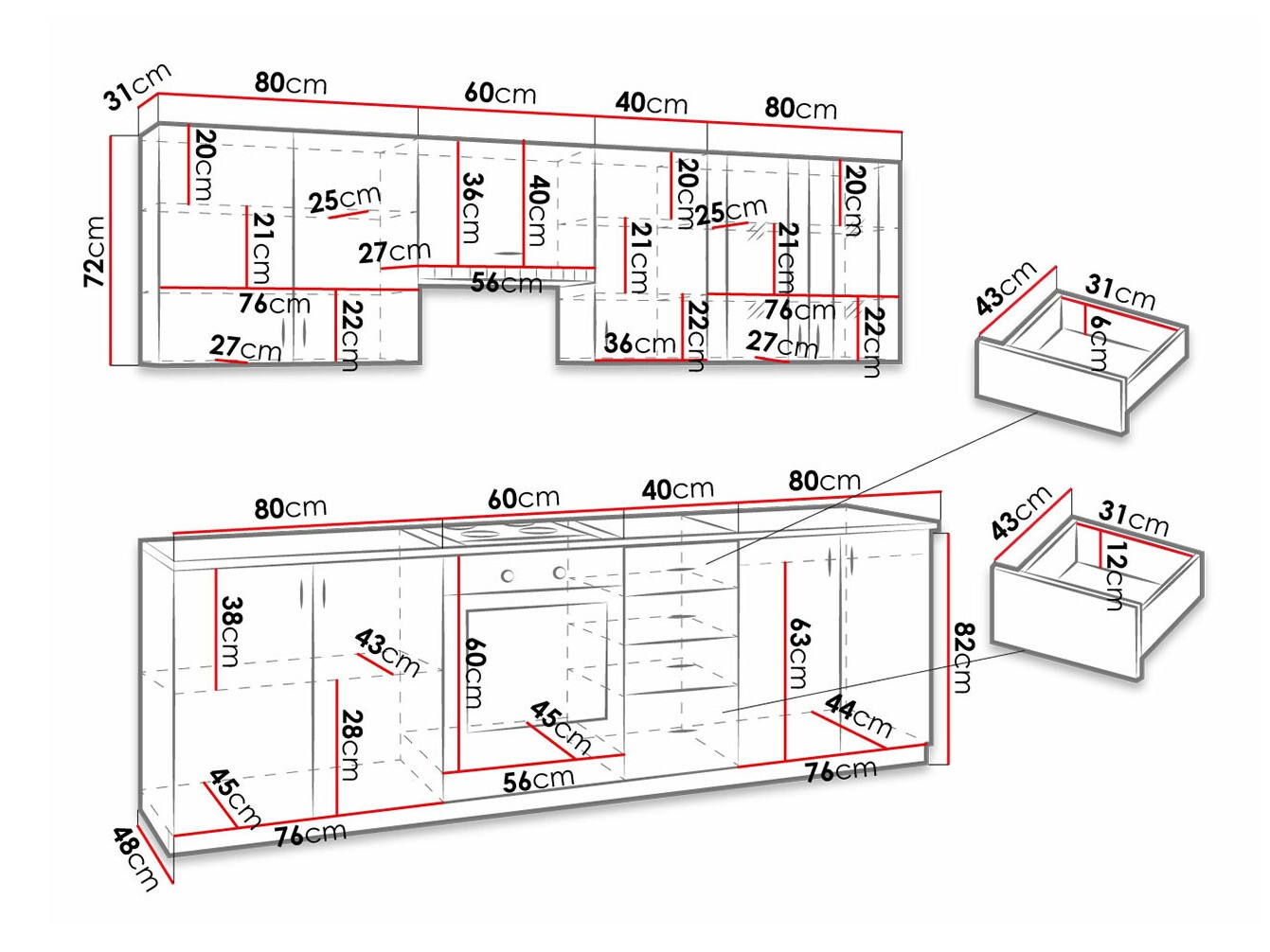 Konyhabútor Tucson 166