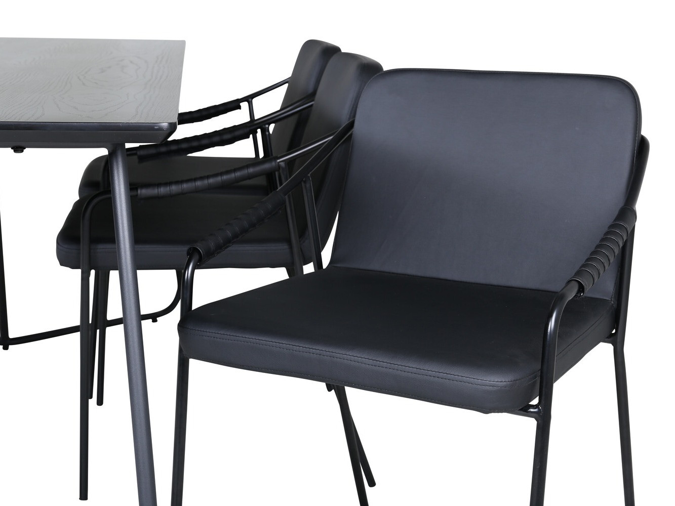 Étkezőgarnitúra Dallas 2720 (Fekete)