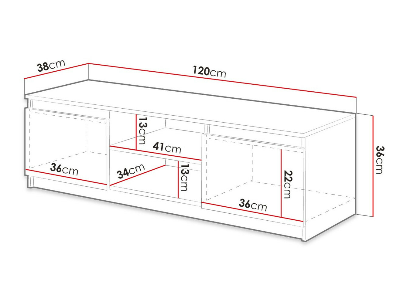 TV-állvány Sarasota 139 (Grafit)