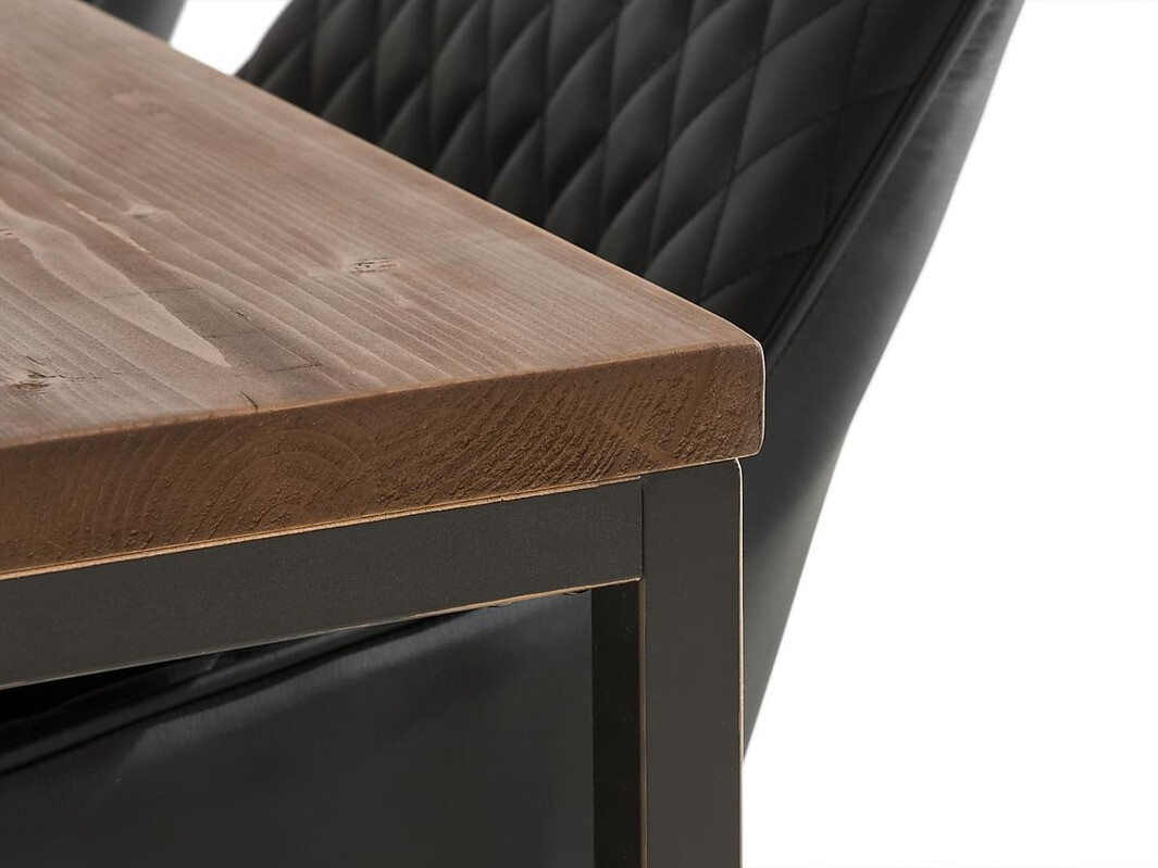 Étkezőgarnitúra Parkland 239 (Fekete + Barna)