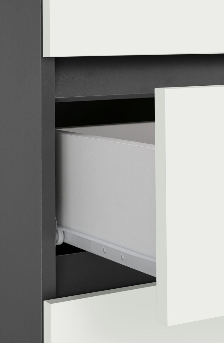 Álló fürdőszoba szekrény Soncamu 102 (Fehér + Antracit)