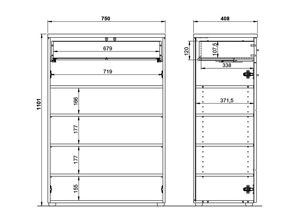 Cipőtároló Salciro 100