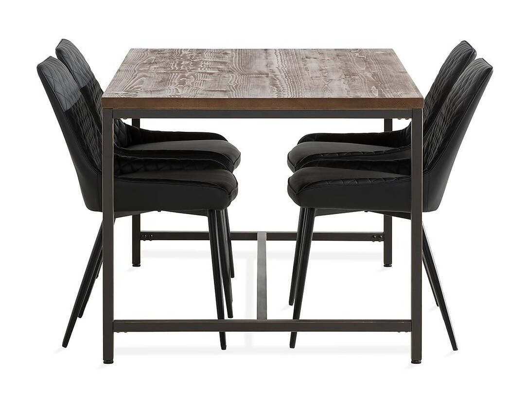 Étkezőgarnitúra Parkland 249 (Barna + Fekete)