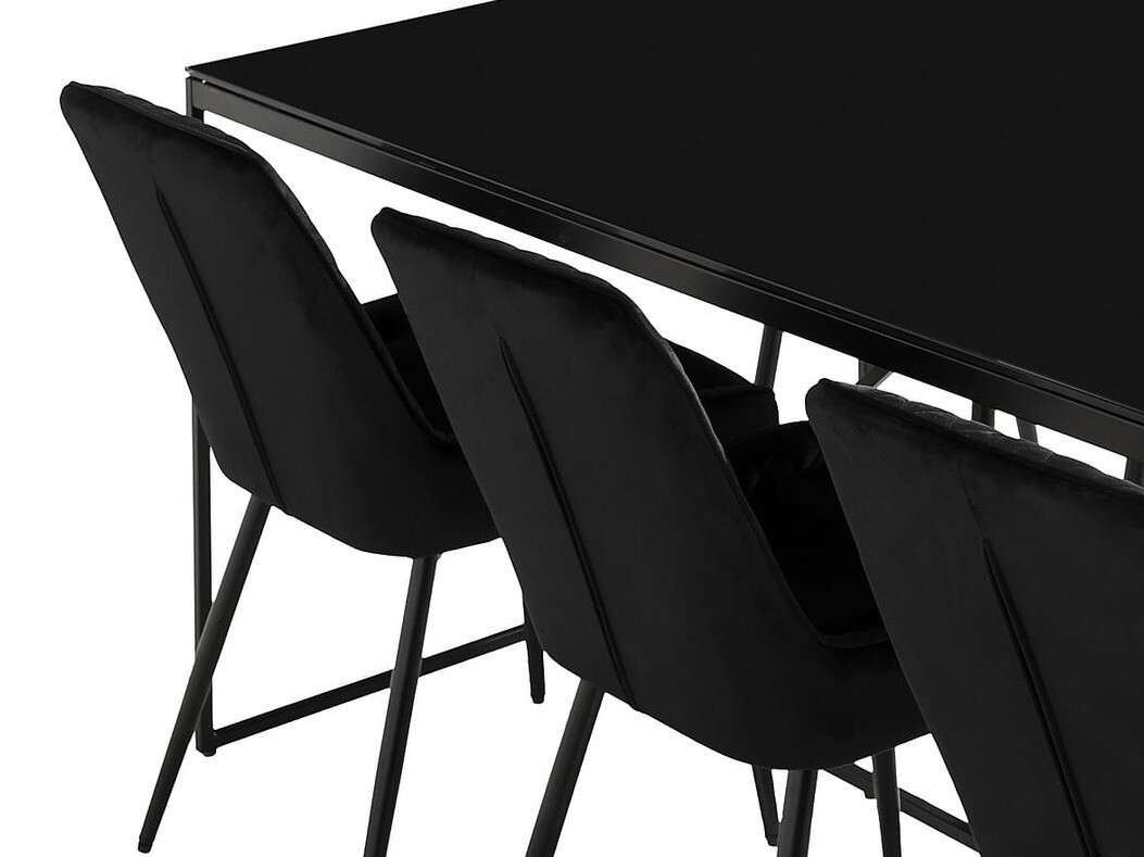 Étkezőgarnitúra Parkland 271 (Fekete)