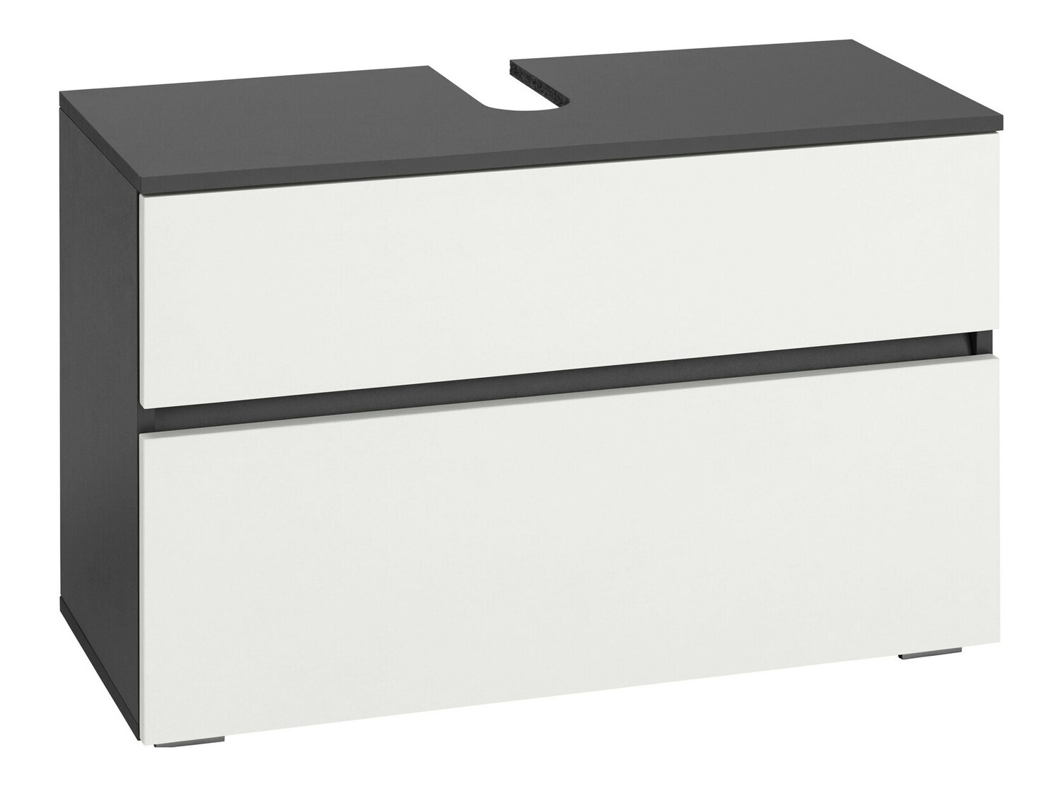Mosdó alatti álló szekrény Soncamu 109 (Fehér + Antracit)