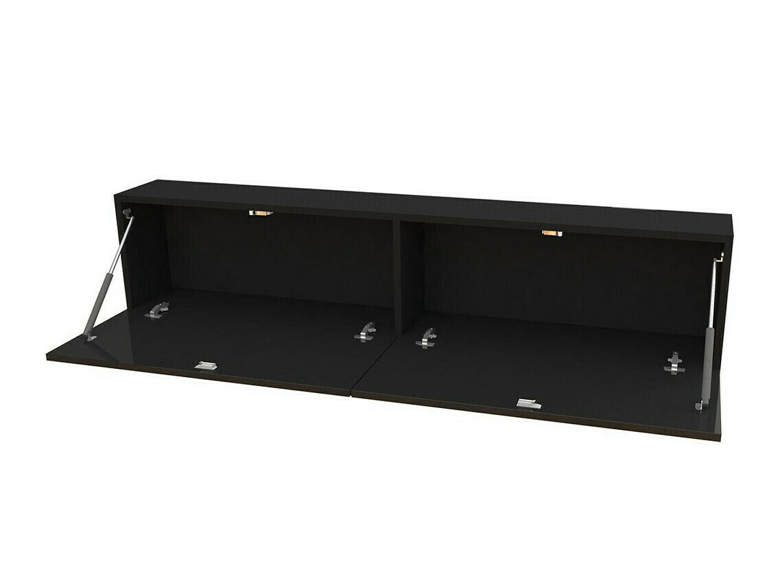 Nappali szett Venenou 137 (Fekete + Fényes fekete)