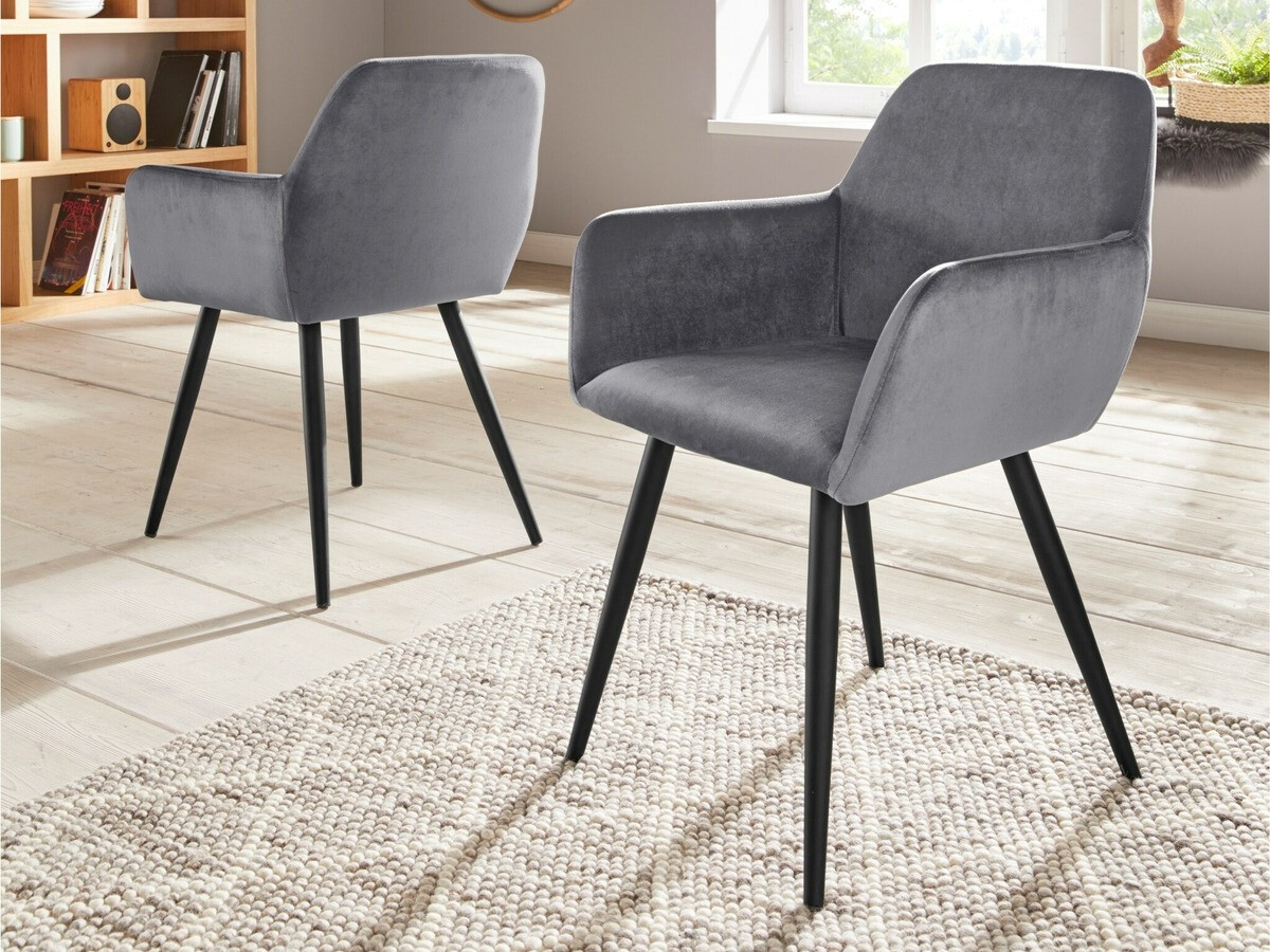 Szék készlet Denton 798 (Fekete + Szürke)