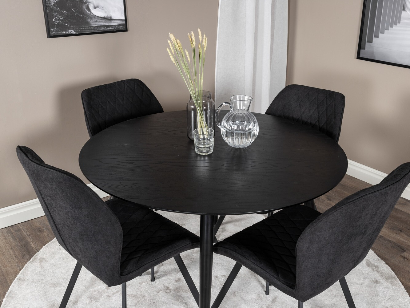 Étkezőgarnitúra Dallas 1562 (Fekete)