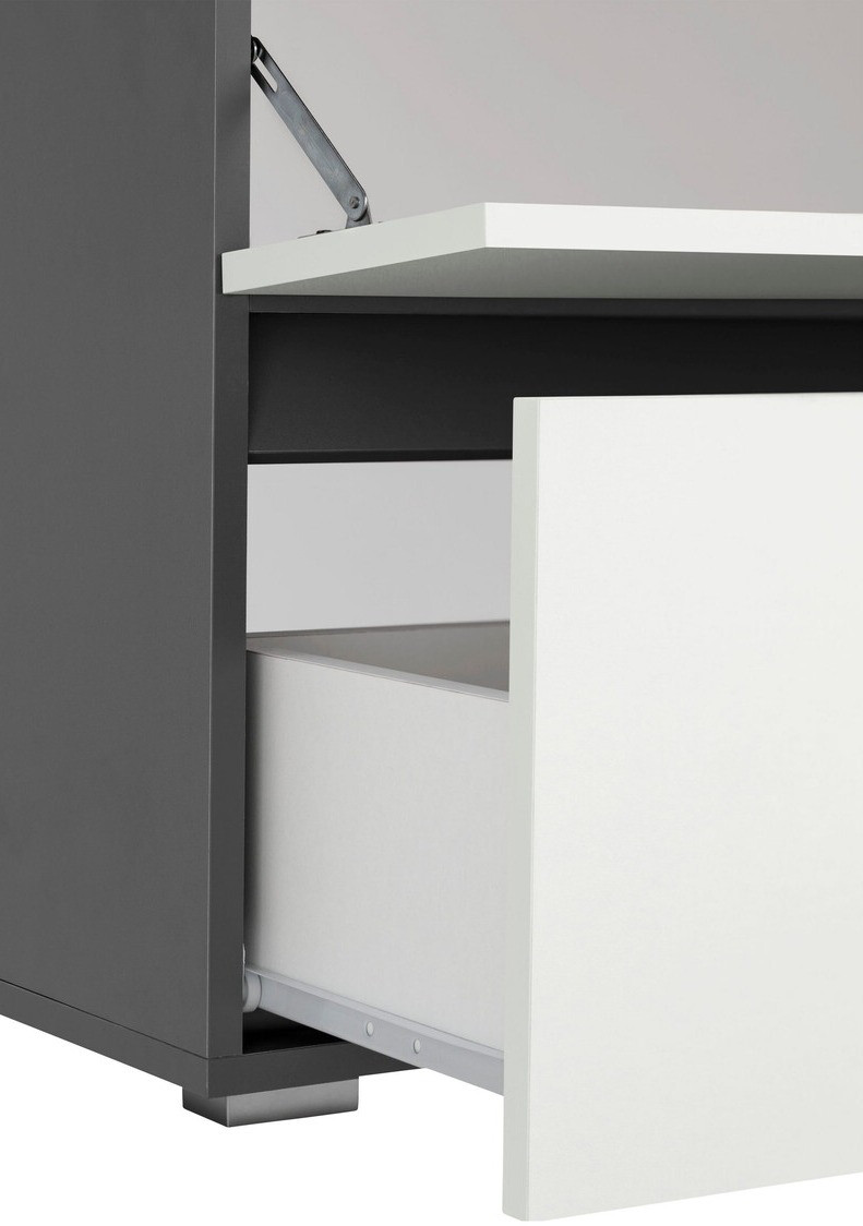 Mosdó alatti szekrény Soncamu 109 (Fehér + Antracit)