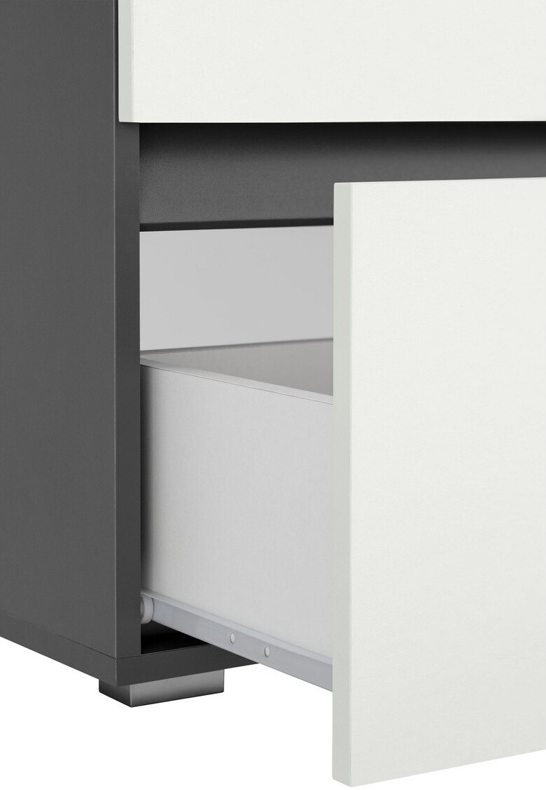 Mosdó alatti szekrény Soncamu 109 (Fehér + Antracit)
