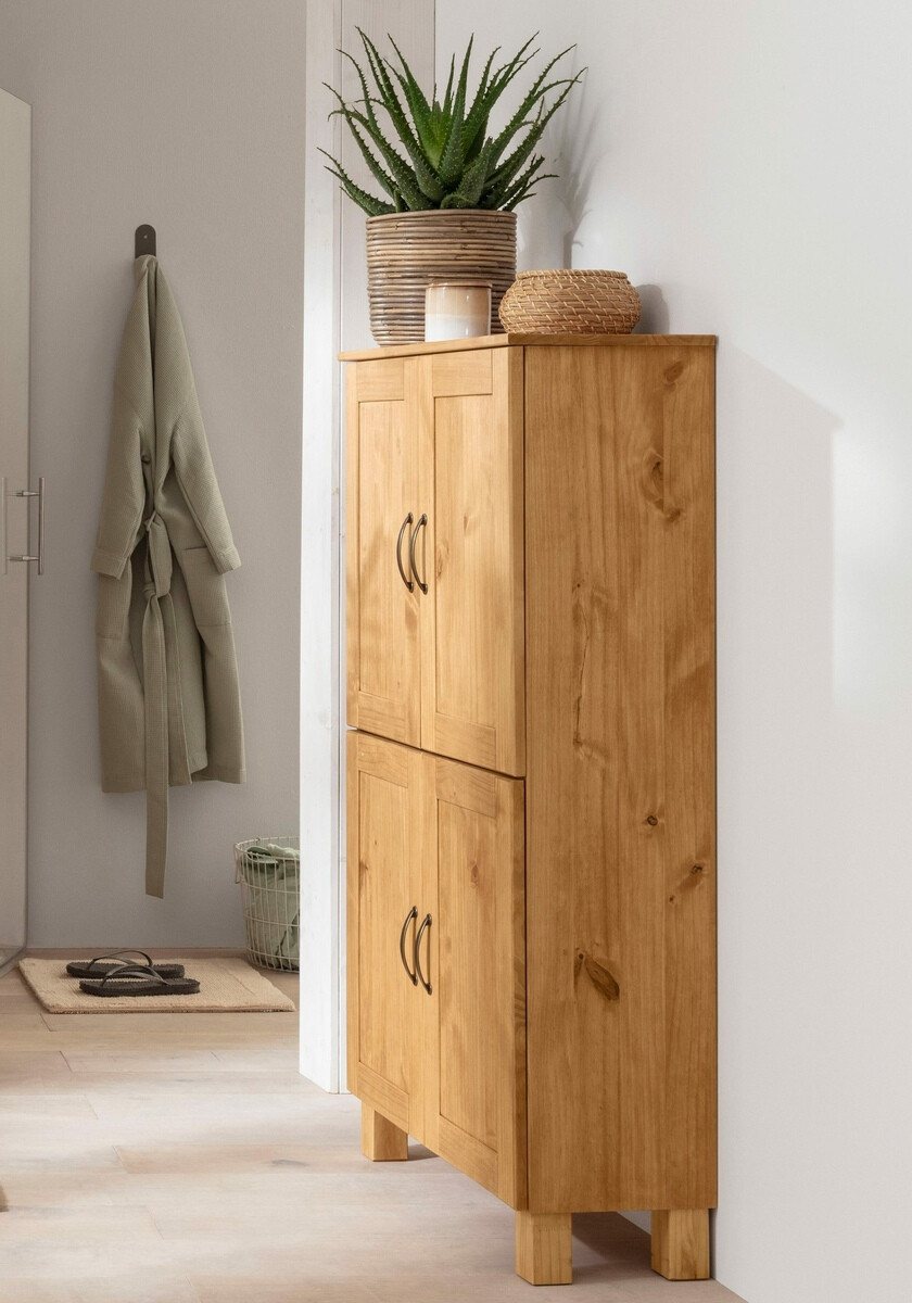 Álló fürdőszoba szekrény Ophlevu 105 (Fenyő)