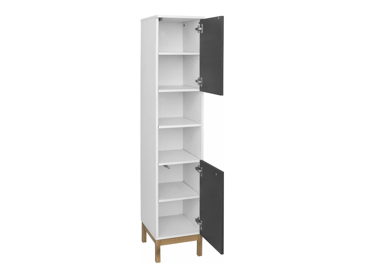 Beépített fürdőszoba szekrény Tolcami 100 (Fehér + Antracit)