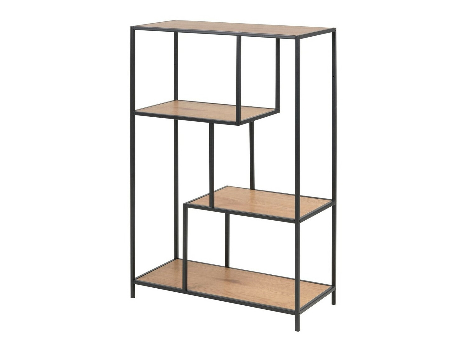 Könyvespolc Norsica Sevferi 103 (Vad tölgy + Fekete)