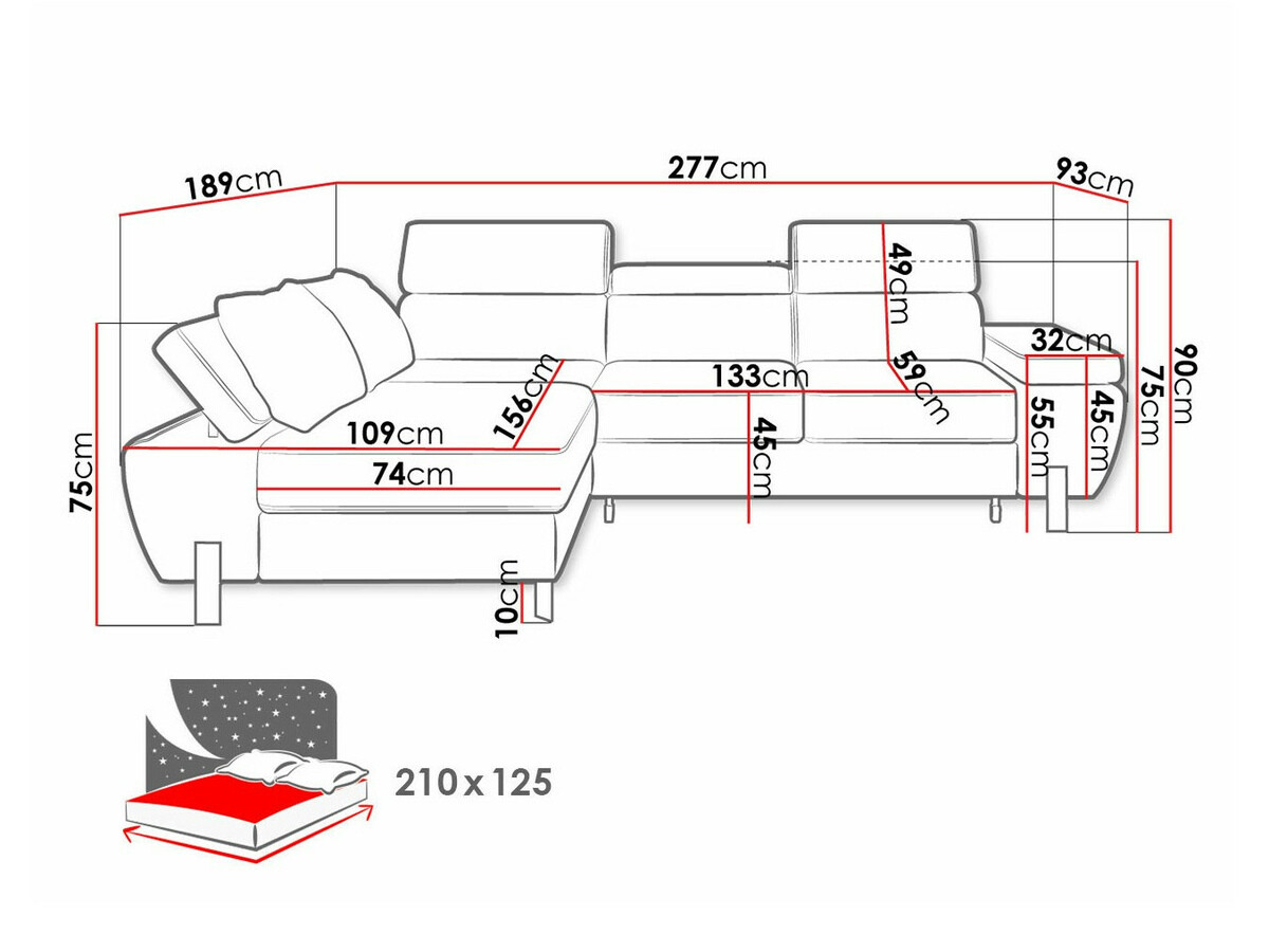 Sarokkanapé Indiana 152 (Kronos 22)