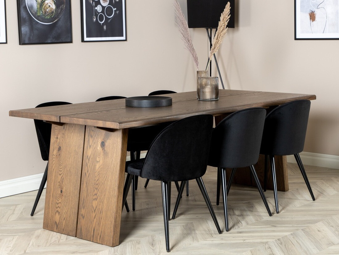 Étkezőgarnitúra Dallas 1856 (Fekete)