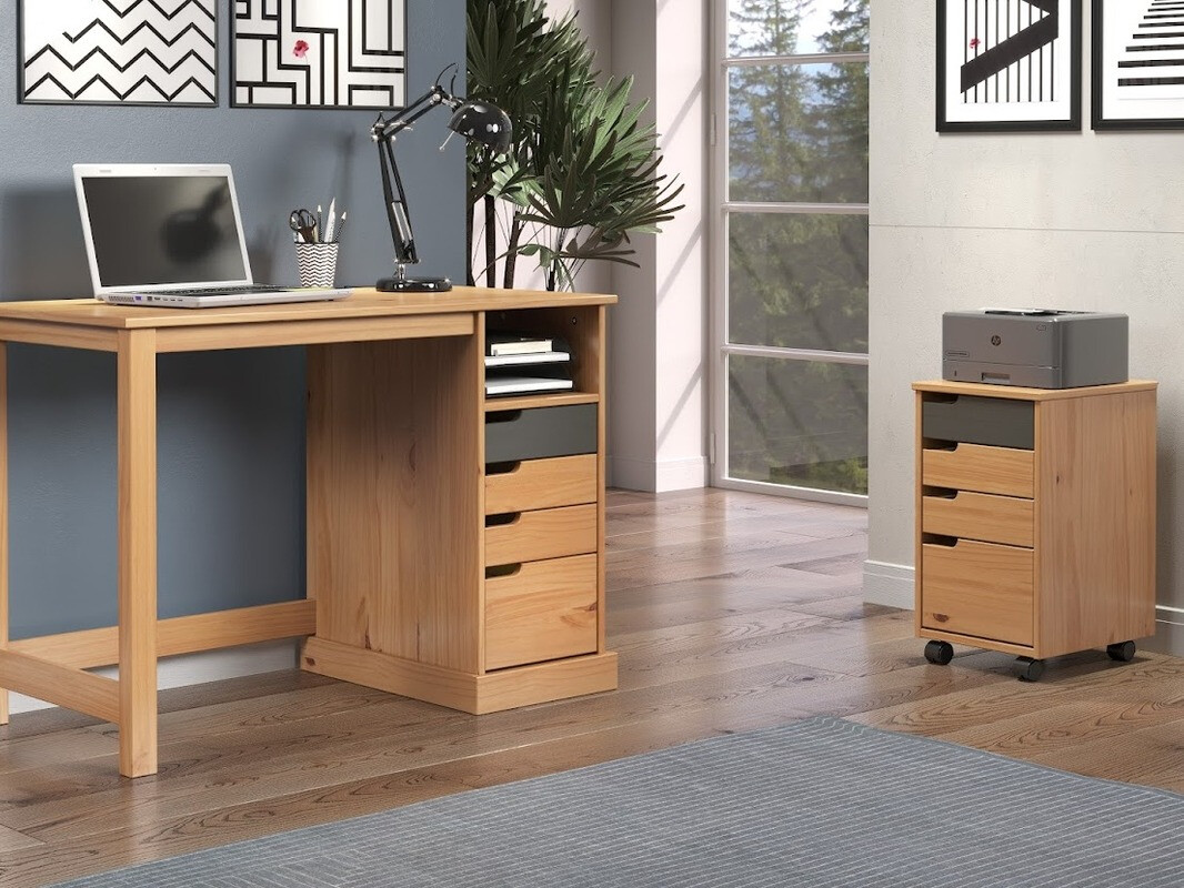 Tároló Indianapolis C101 (Mézes tölgy + Szürke)