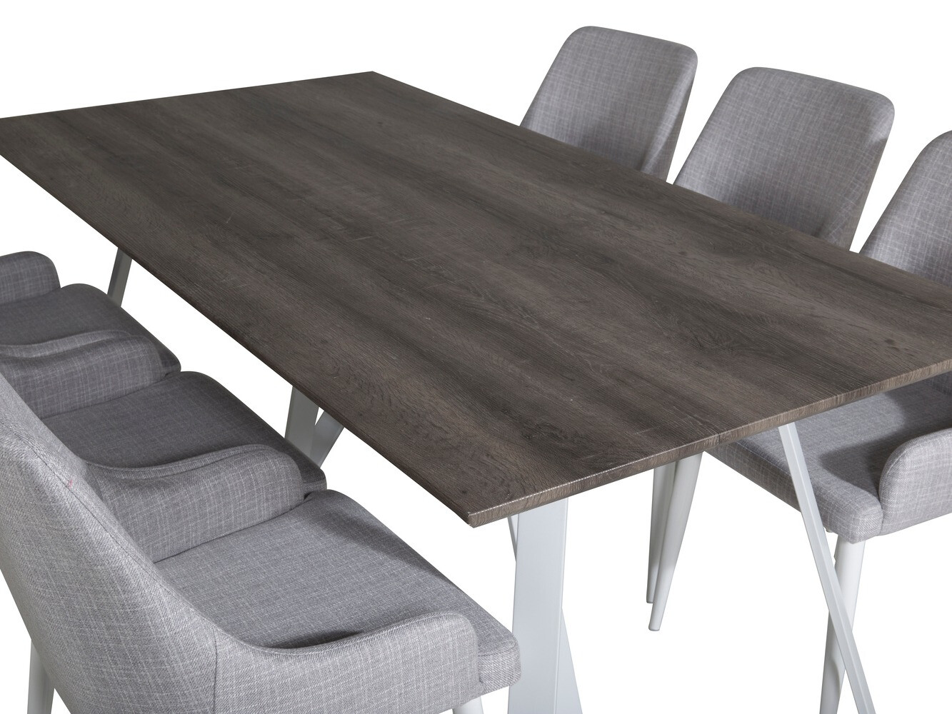 Étkezőgarnitúra Dallas 1973 (Fehér + Világosszürke)