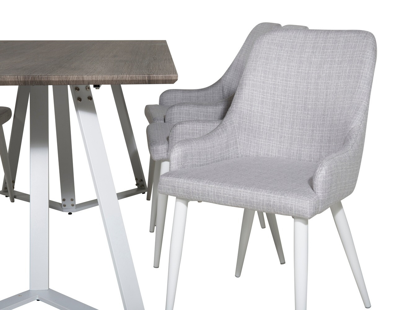 Étkezőgarnitúra Dallas 1973 (Fehér + Világosszürke)