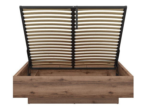 Ágy Fivale 122 (Sötét delanói tölgy + Fényes fehér)