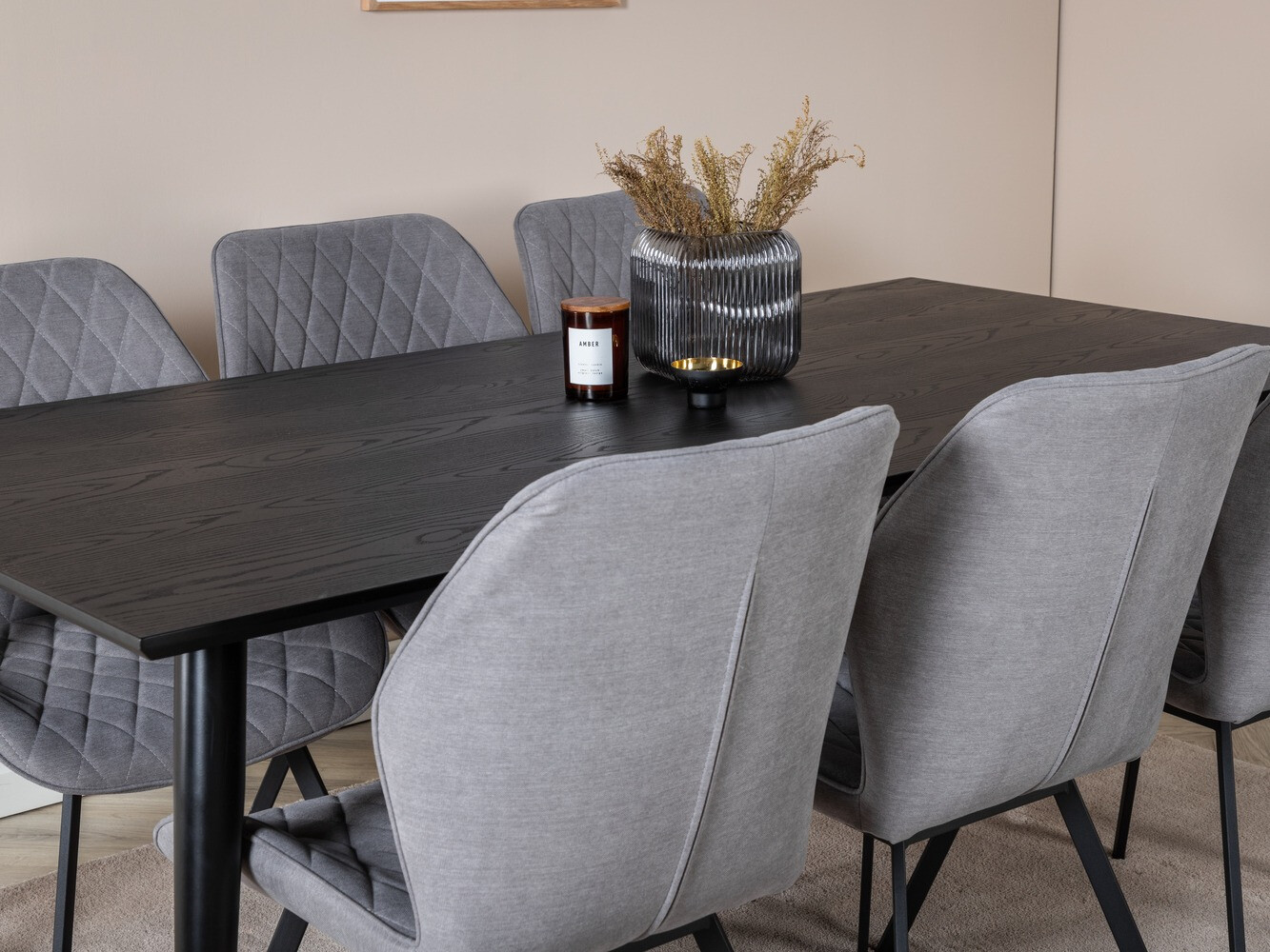 Étkezőgarnitúra Dallas 2582 (Fekete + Sárgaréz)