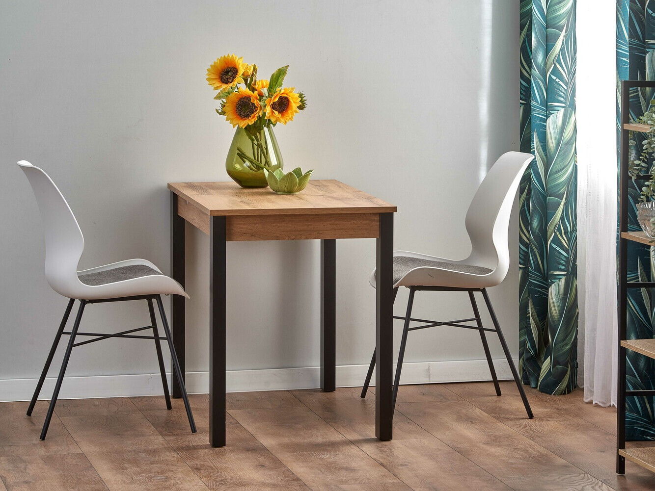 Asztal Houston 1208 (Wotan tölgy + Fekete)