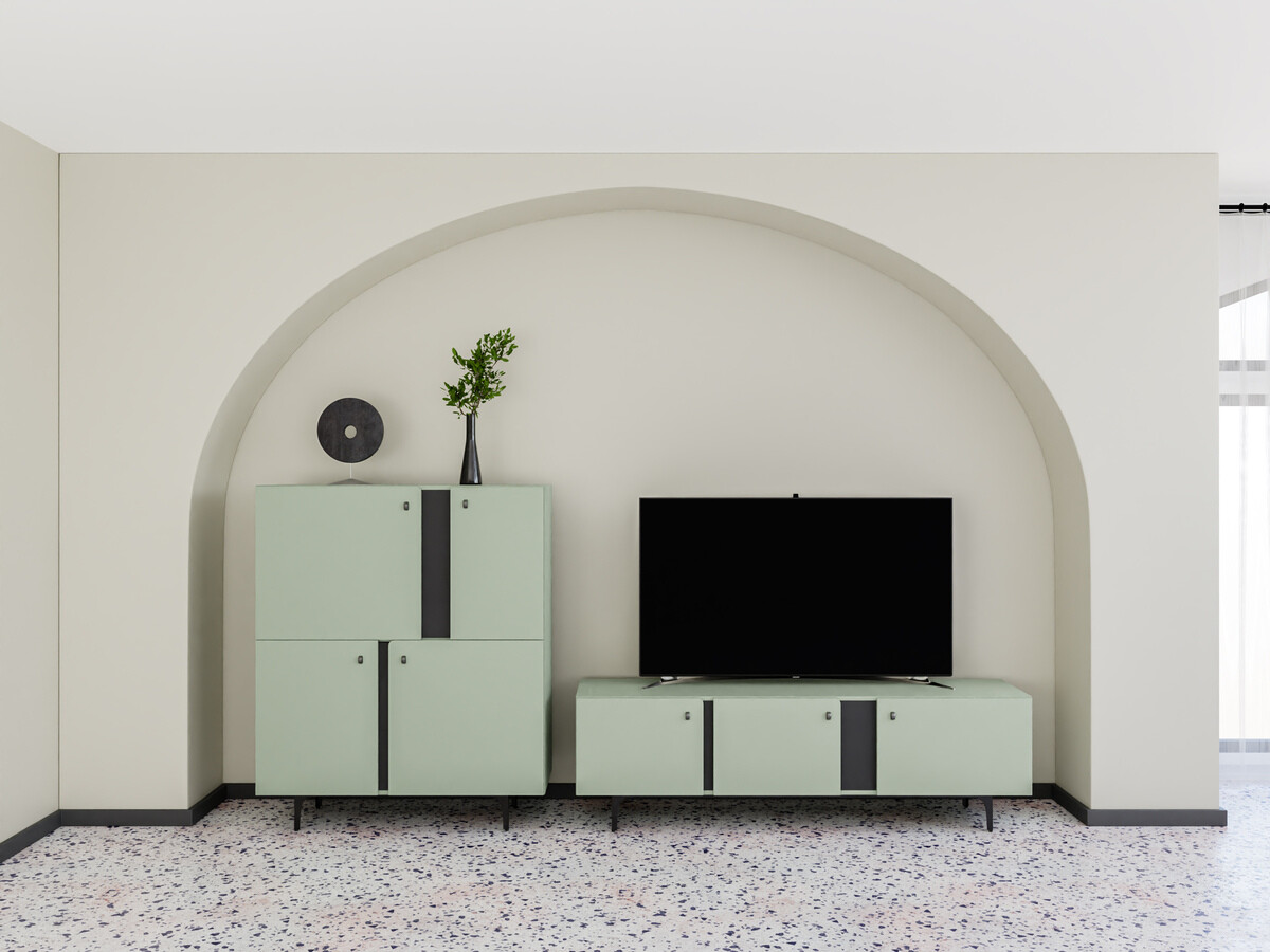 Nappali szett Fresno AF109 (Poros zöld)