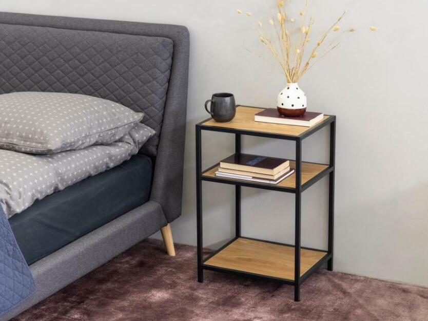 Kisasztal Norsica Sevferi 114 (Vad tölgy + Fekete)