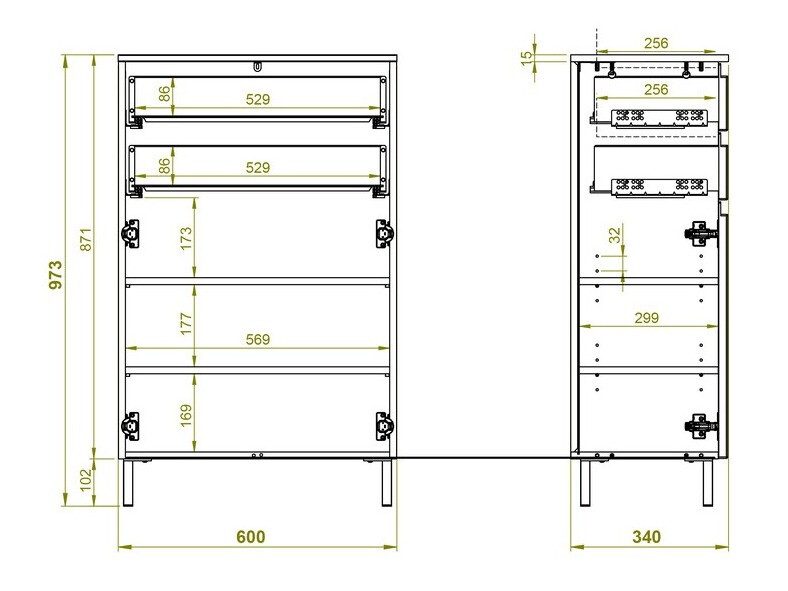 Álló fürdőszoba szekrény Levtalo 102