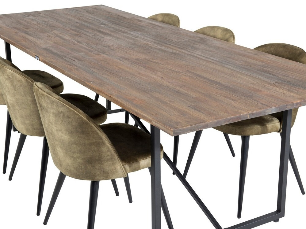 Étkezőgarnitúra Dallas 1598 (Poros zöld)