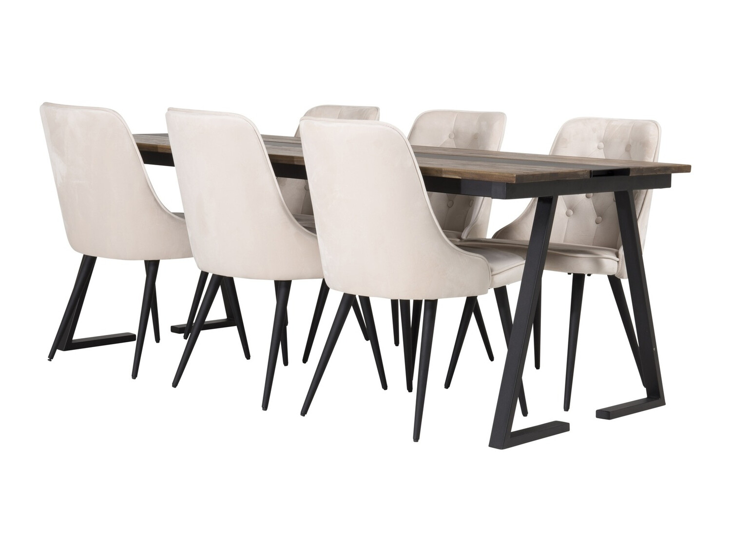 Étkezőgarnitúra Dallas 1934 (Fekete + Bézs)