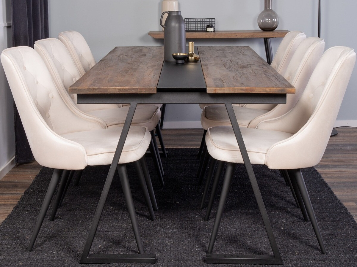 Étkezőgarnitúra Dallas 1934 (Fekete + Bézs)