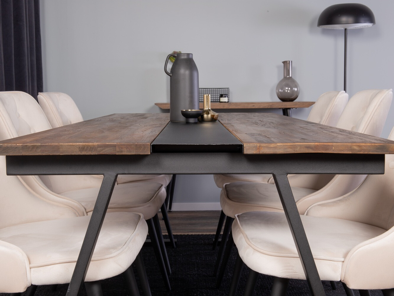 Étkezőgarnitúra Dallas 1934 (Fekete + Bézs)