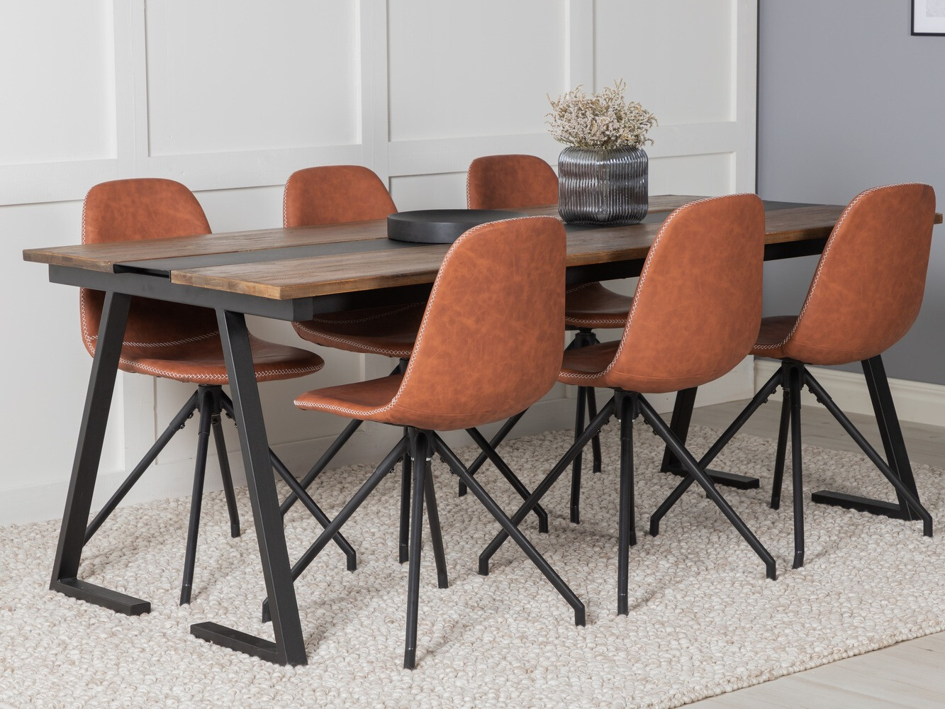 Étkezőgarnitúra Dallas 1938 (Fekete + Barna)